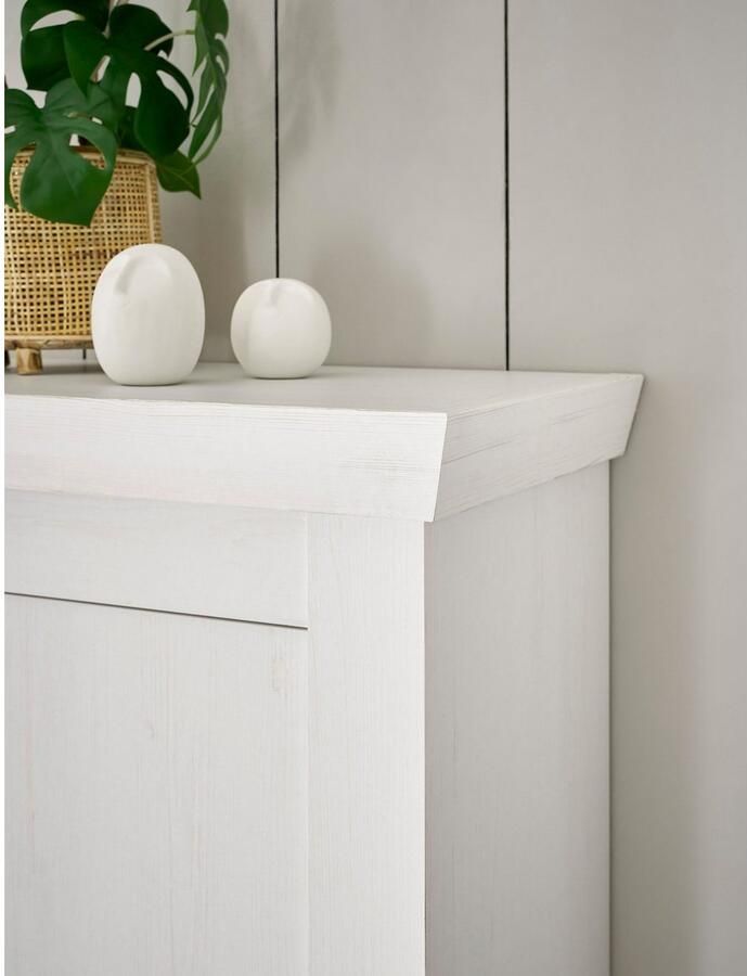 Home affaire Buffetkast Ravenna in romantische landelijke stijl grepen van metaal hoogte 207 cm - Foto 3