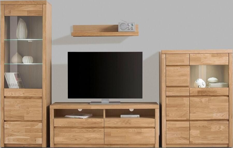 Home affaire Wandmeubel Silkeborg gedeeltelijk massief hout (set 4-delig) - Foto 2