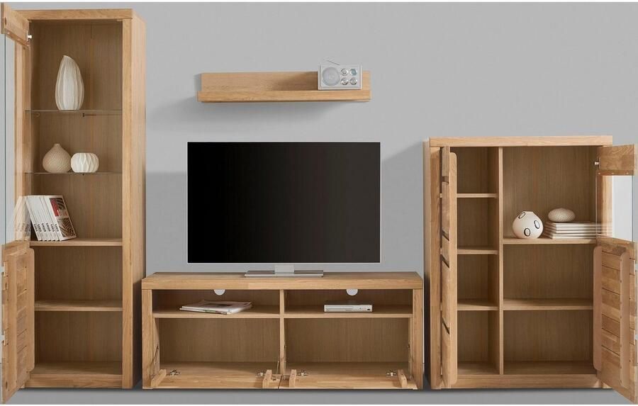 Home affaire Wandmeubel Silkeborg gedeeltelijk massief hout (set 4-delig) - Foto 3