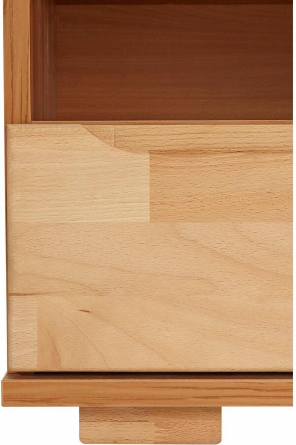 Home affaire Wandmeubel Vetro fronten massief hout lichaam houtvezelplaat gripgaten Vloeren gedeeltelijk verplaatsbaar kabeldoorvoer bij TV gedeelte (set 4-delig) - Foto 6