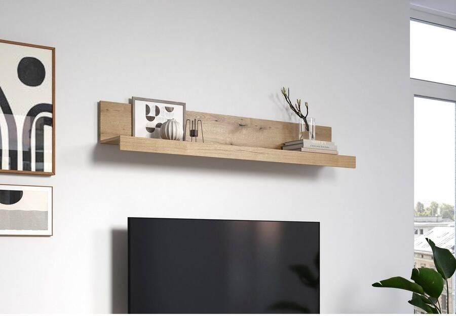 Home affaire Wandplank Gent Ideaal voor decoraties gemonteerd (B D H): 180x26x31 cm (1 stuk) - Foto 7