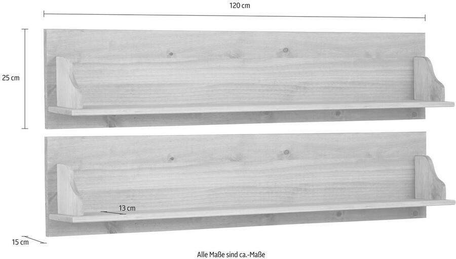 Home affaire Wandplank MELISSA Breedte 120 cm - Foto 2