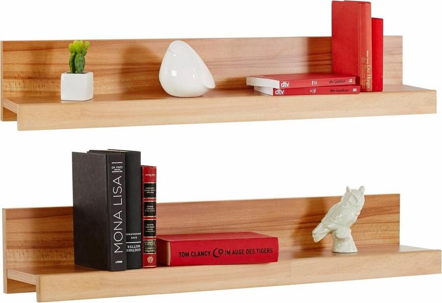 Home affaire Wandplank Ribe 2-delige set gedeeltelijk massief met massieve opbergruimte breedte: elk 90 cm (set 2 stuks) - Foto 3