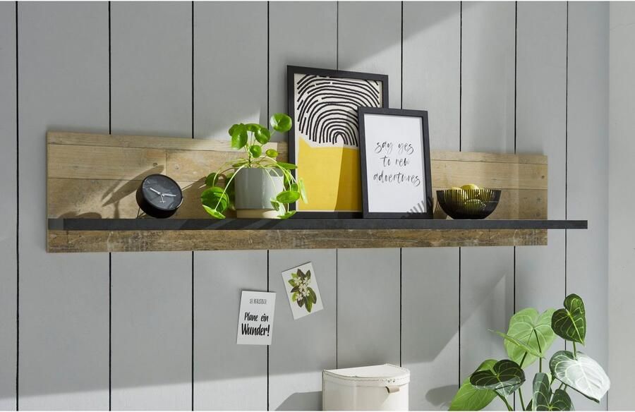 Home affaire Wandplank Sherwood Breedte 160 cm in modern houtdecor 28 mm dikke legplanken - Foto 2