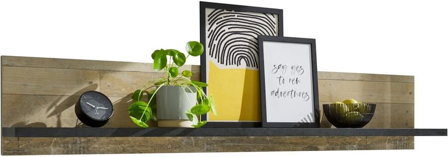 Home affaire Wandplank Sherwood Breedte 160 cm in modern houtdecor 28 mm dikke legplanken - Foto 4