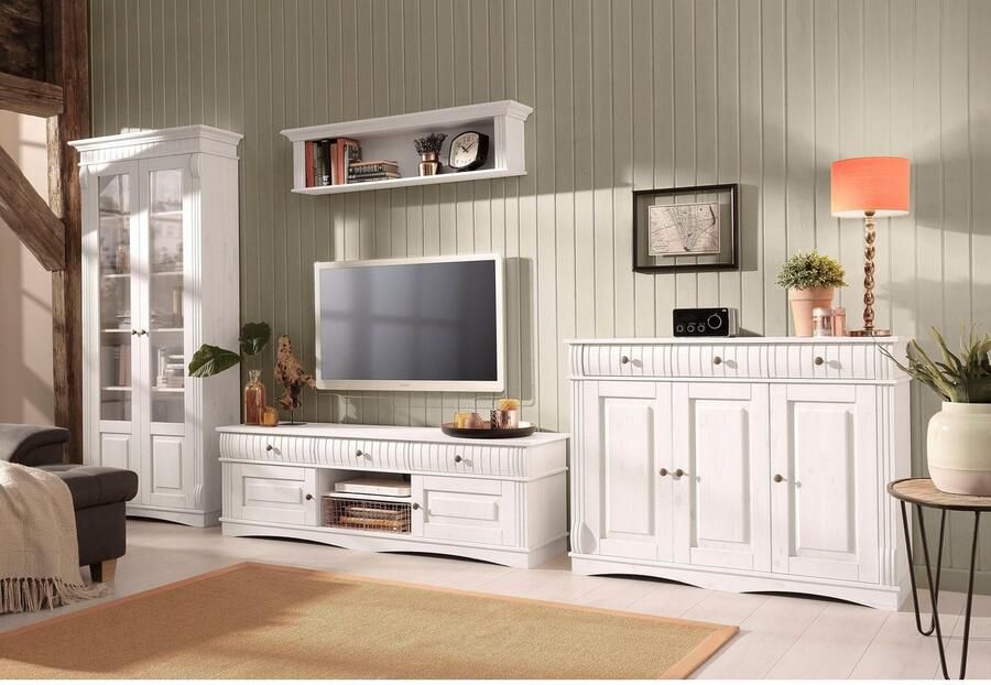 Home affaire Tv-meubel Teresa Commode van massief dennenhout breedte 154 cm - Foto 3