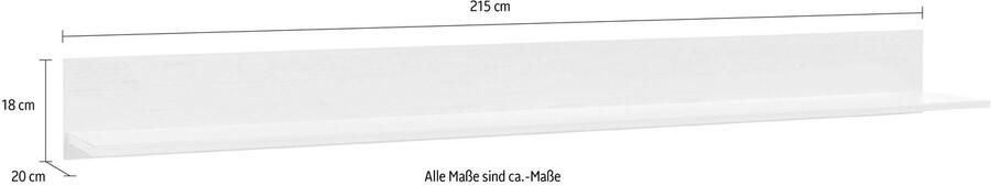 Home affaire Wandrek Orlando wandplank in landelijke stijl wandhouder met opbergruimte - Foto 4