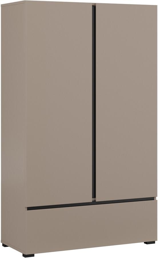 Home affaire Waskast Cross moderne greeploze kledingkast Multifunctionele kast draaideurkast met 1 lade 3 kleuren beschikbaar - Foto 3