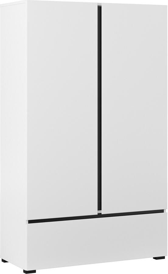 Home affaire Waskast Cross moderne greeploze kledingkast Multifunctionele kast draaideurkast met 1 lade 3 kleuren beschikbaar - Foto 2