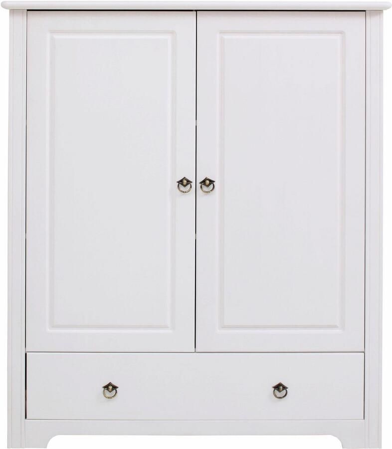 Home affaire Waskast Hugo multifunctionele kast FSC gecertificeerd Made in EU gemaakt van massief dennenhout klassieke landelijke stijl met cassette-optiek - Foto 2