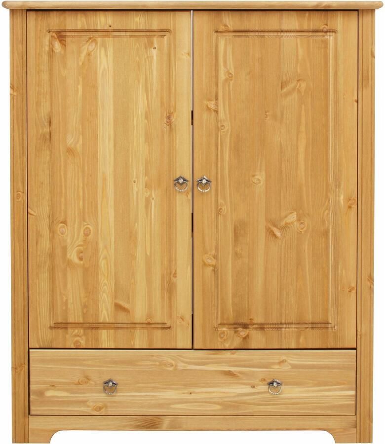 Home affaire Waskast Hugo multifunctionele kast FSC gecertificeerd Made in EU gemaakt van massief dennenhout klassieke landelijke stijl met cassette-optiek - Foto 3