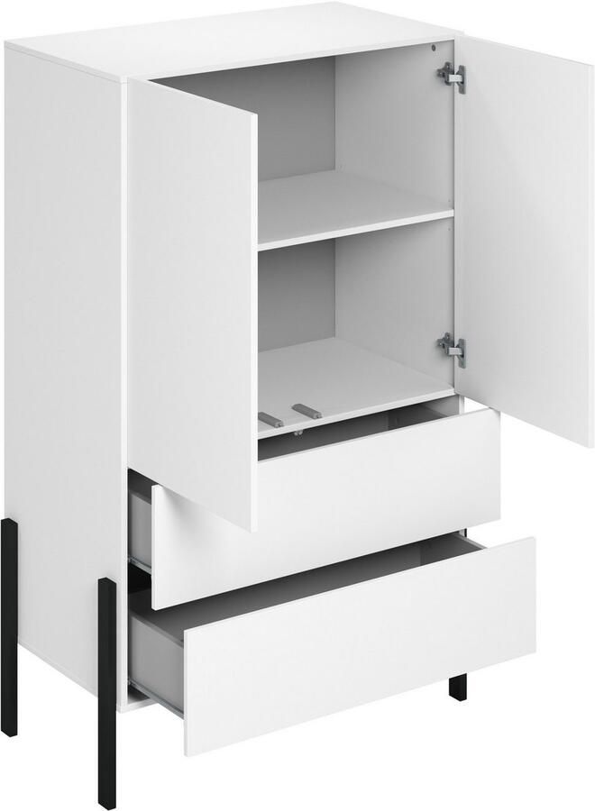 Home affaire Waskast Jukon moderne greeploze kledingkast metalen voeten gemaakt in Europa - Foto 2