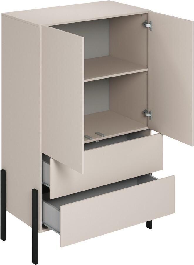 Home affaire Waskast Jukon moderne greeploze kledingkast metalen voeten gemaakt in Europa - Foto 4