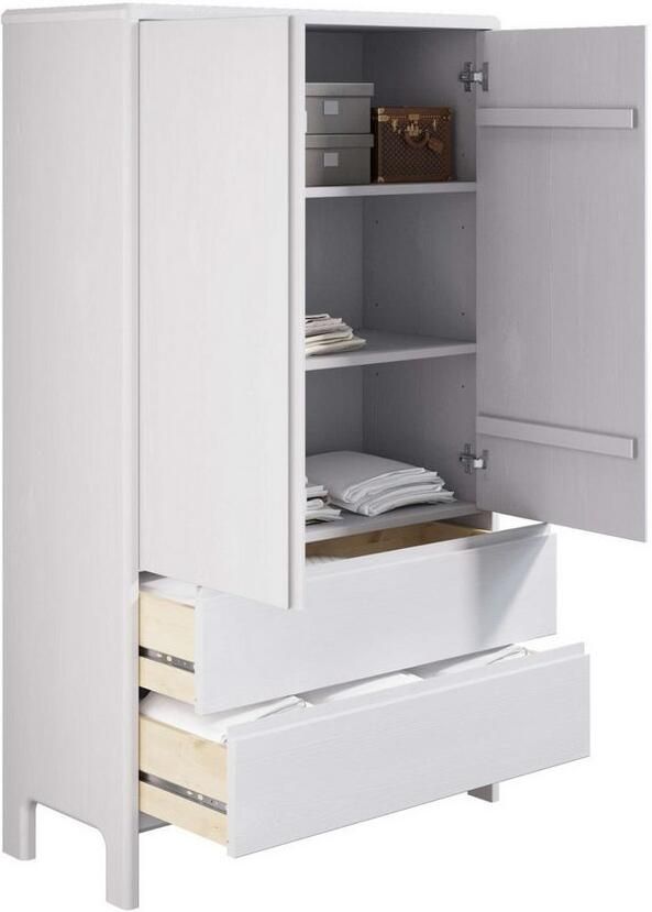 Home affaire Waskast Luven van massief grenen hoogte 137 cm met 2 laden en 2 deuren - Foto 4