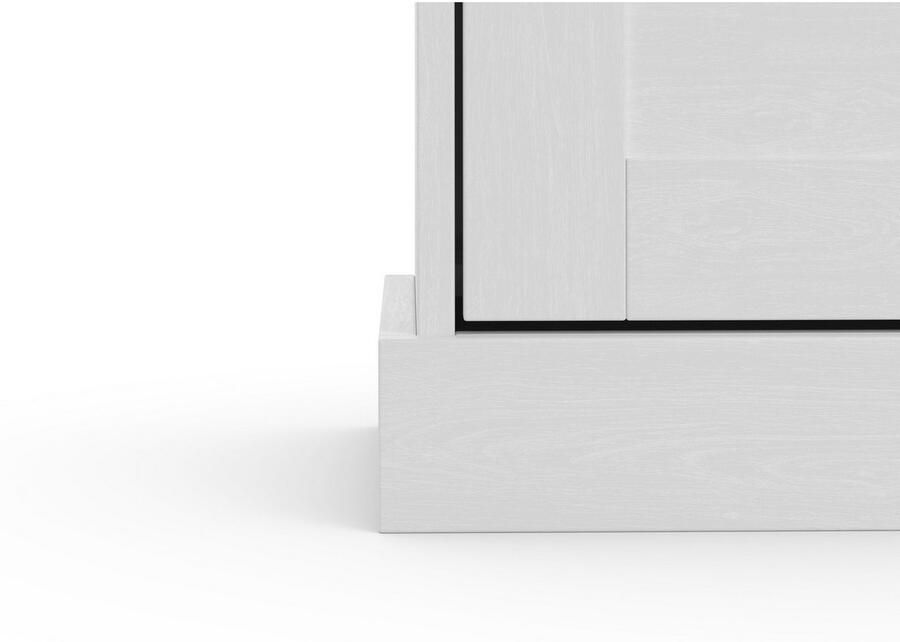 Home affaire Schoenenkast Motala met 3 kleppen plaats voor 18-20 paar schoenen breedte 80 cm hoogte 132 cm