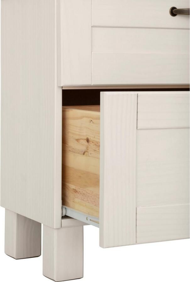 Home affaire Wastafelonderkast Rodby Massief FSC -gecertificeerd hout grepen metaal breedte 60 cm hoogte 55 cm - Foto 8