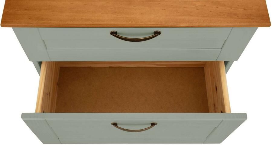 Home affaire Wastafelonderkast Rodby Massief FSC -gecertificeerd hout grepen metaal breedte 60 cm hoogte 55 cm - Foto 6