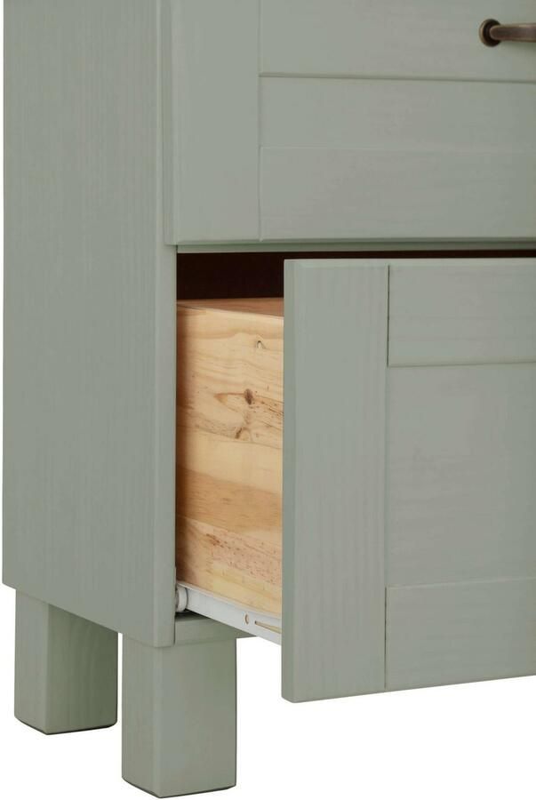 Home affaire Wastafelonderkast Rodby Massief FSC -gecertificeerd hout grepen metaal breedte 60 cm hoogte 55 cm - Foto 5