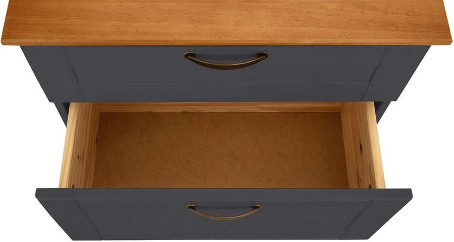 Home affaire Wastafelonderkast Rodby Massief FSC -gecertificeerd hout grepen metaal breedte 60 cm hoogte 55 cm - Foto 6