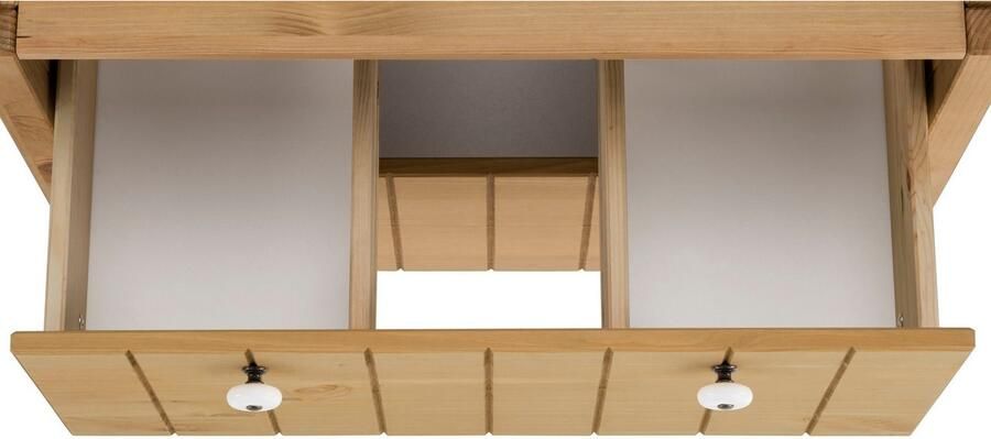Home affaire Wastafelonderkast TINA Badkamermeubel kast breedte 57 cm massief hout - Foto 10