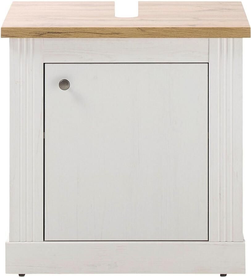 Home affaire Wastafelonderkast WESTMINSTER wastafel in landhuisstijl badkamerkast met metalen handgrepen - Foto 2