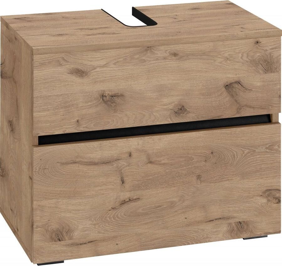 Home affaire Wastafelonderkast Wisla Sifon uitsparing push-to-open functie breedte 60 cm hoogte 55 cm - Foto 3