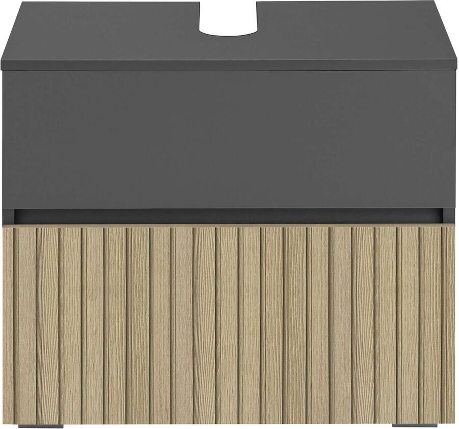 Home affaire Wastafelonderkast Wisla Sifon uitsparing push-to-open functie breedte 60 cm hoogte 55 cm - Foto 9