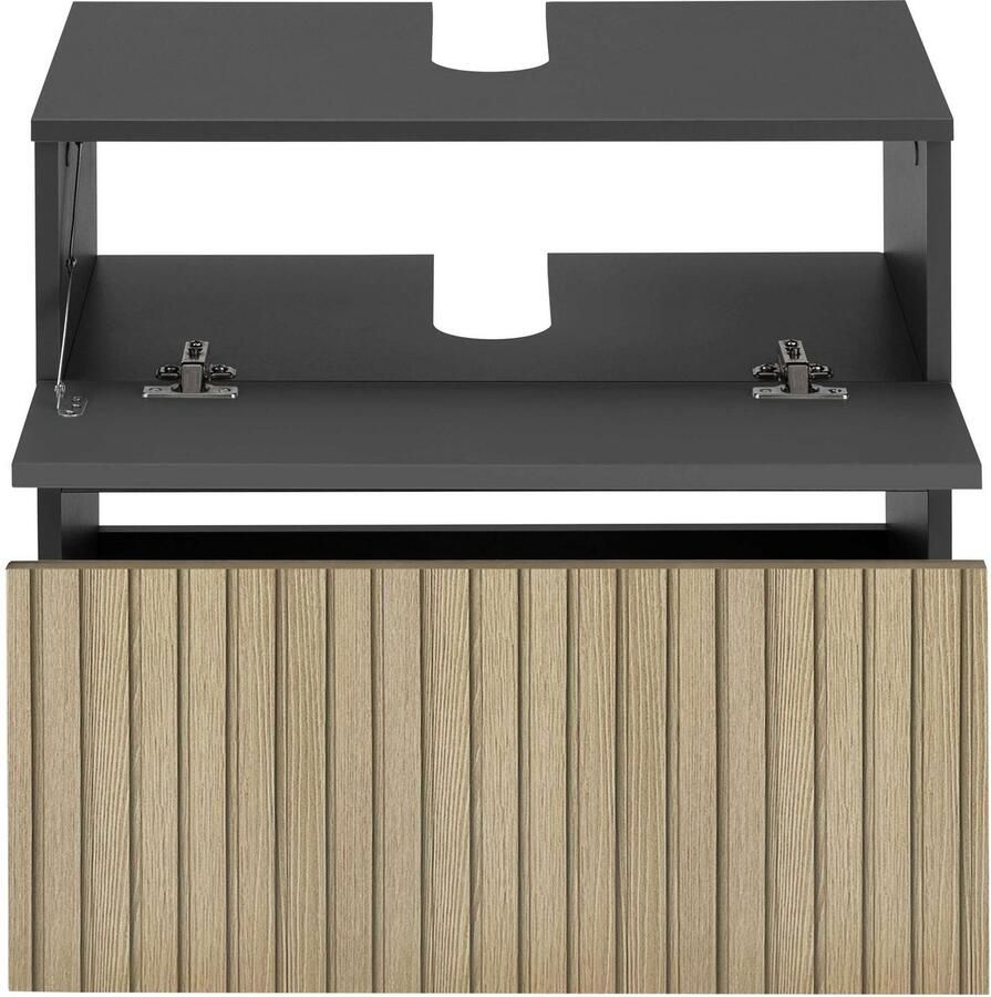 Home affaire Wastafelonderkast Wisla Sifon uitsparing push-to-open functie breedte 60 cm hoogte 55 cm