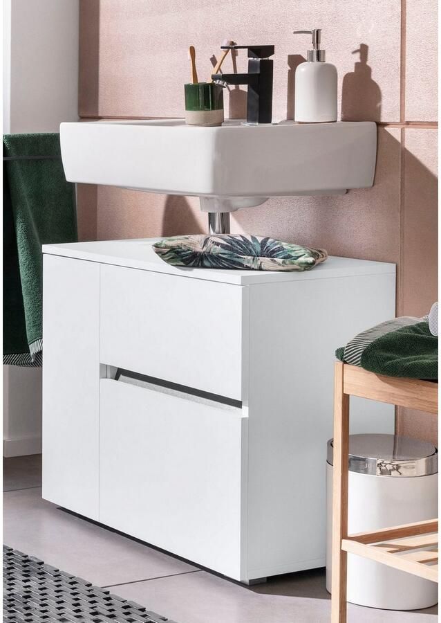 Home affaire Wastafelonderkast Wisla Sifon uitsparing push-to-open functie breedte 60 cm hoogte 55 cm - Foto 7