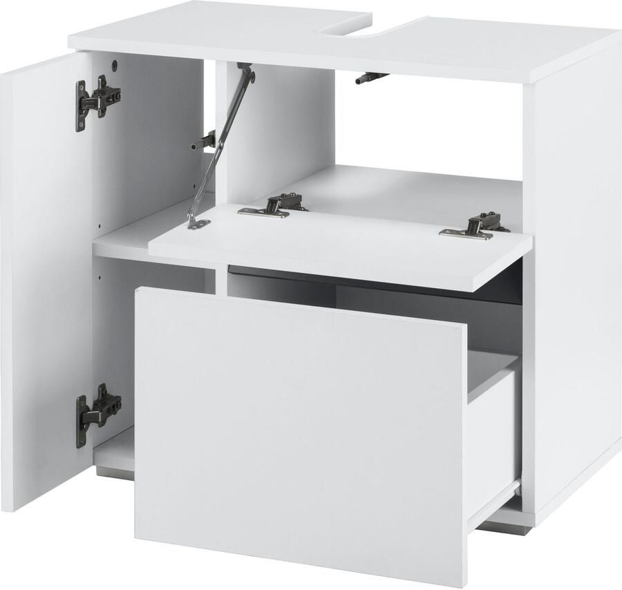 Home affaire Wastafelonderkast Wisla Sifon uitsparing push-to-open functie breedte 60 cm hoogte 55 cm - Foto 4