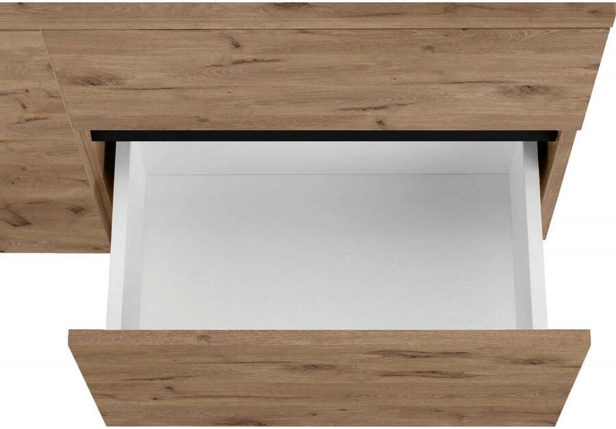 Home affaire Wastafelonderkast Wisla voor wandmontage sifonaansluiting push-to-open functie breedte 80 cm - Foto 6