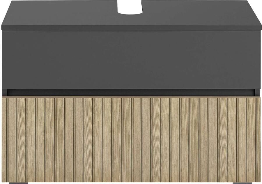 Home affaire Wastafelonderkast Wisla Sifon uitsparing push-to-open functie breedte 80 cm hoogte 55 cm - Foto 10