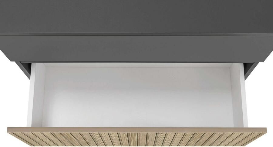 Home affaire Wastafelonderkast Wisla Sifon uitsparing push-to-open functie breedte 80 cm hoogte 55 cm - Foto 9