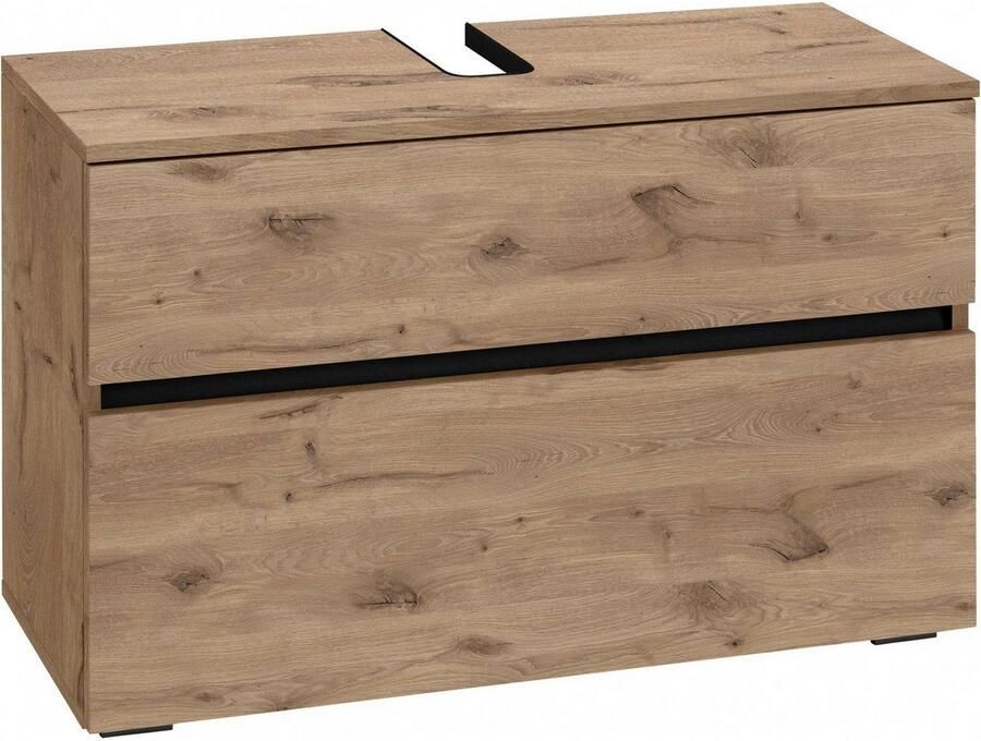 Home affaire Wastafelonderkast Wisla Sifon uitsparing push-to-open functie breedte 80 cm hoogte 55 cm - Foto 2