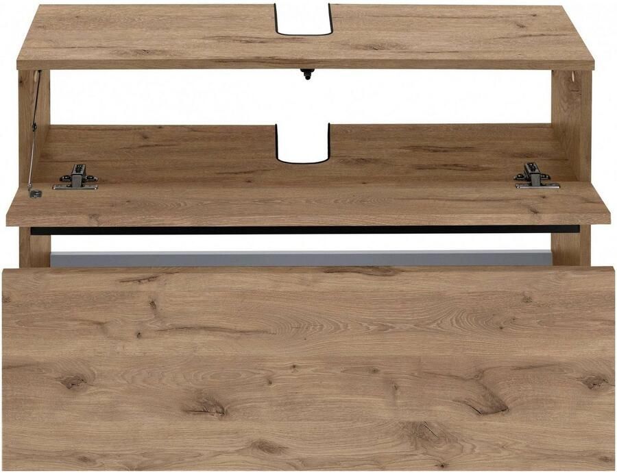 Home affaire Wastafelonderkast Wisla Sifon uitsparing push-to-open functie breedte 80 cm hoogte 55 cm