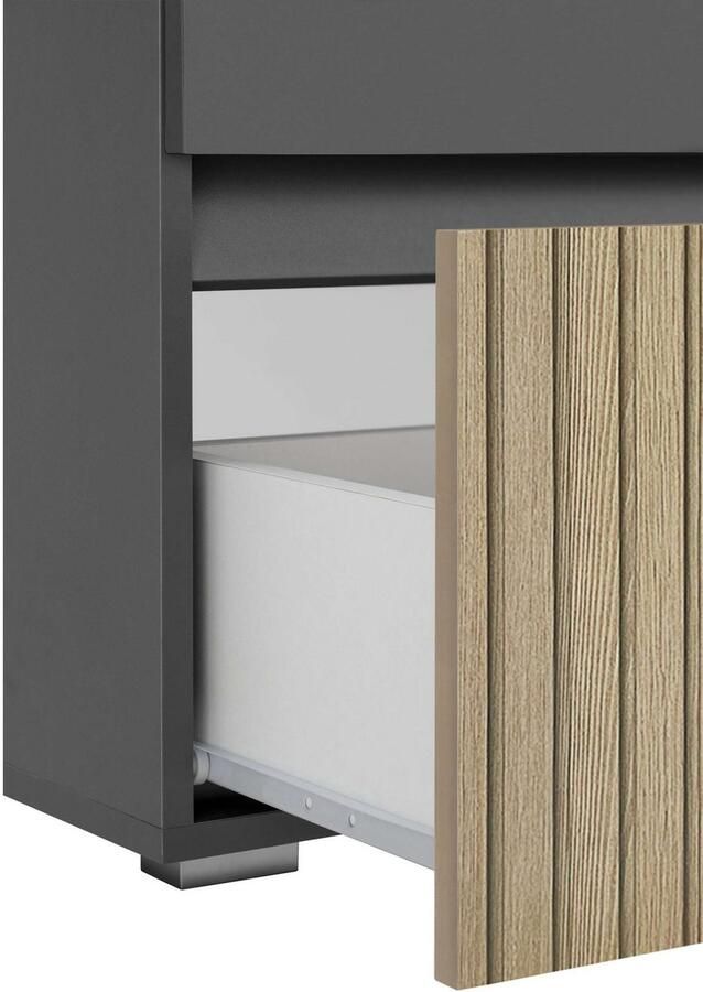 Home affaire Wastafelonderkast Wisla Sifon uitsparing push-to-open functie breedte 80 cm hoogte 55 cm - Foto 7