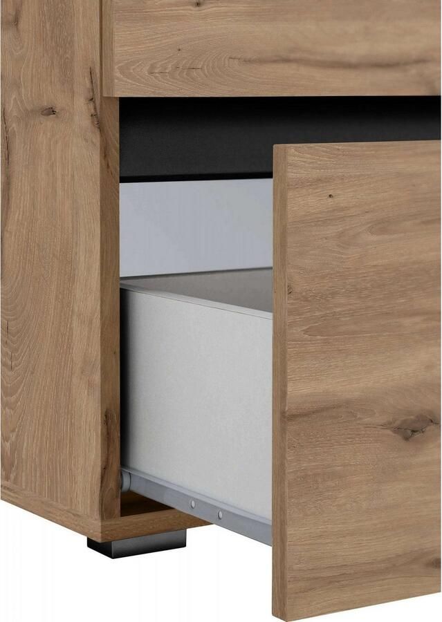 Home affaire Wastafelonderkast Wisla Sifon uitsparing push-to-open functie breedte 80 cm hoogte 55 cm - Foto 4