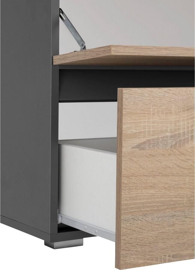 Home affaire Wastafelonderkast Wisla Sifon uitsparing push-to-open functie breedte 80 cm hoogte 55 cm - Foto 6