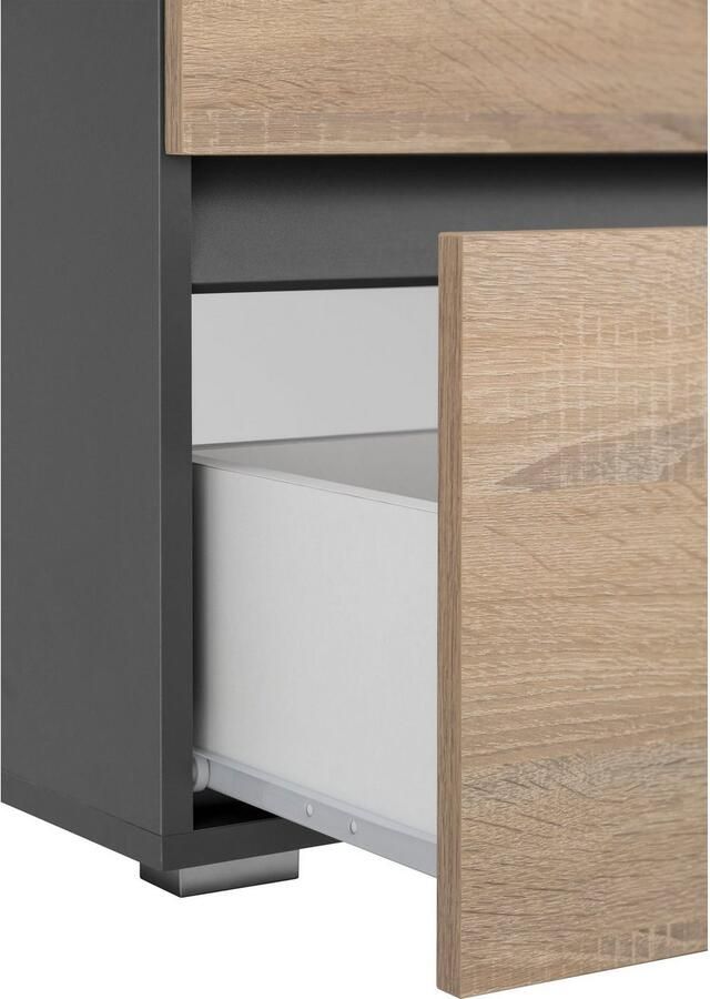Home affaire Wastafelonderkast Wisla Sifon uitsparing push-to-open functie breedte 80 cm hoogte 55 cm - Foto 7