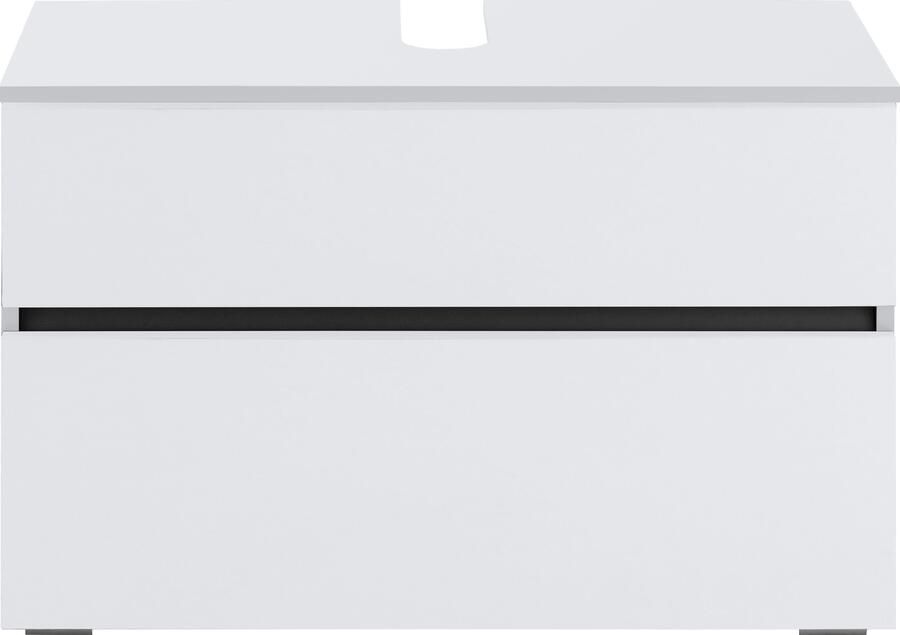 Home affaire Wastafelonderkast Wisla Sifon uitsparing push-to-open functie breedte 80 cm hoogte 55 cm - Foto 10
