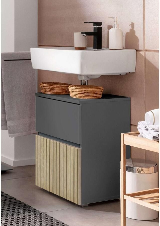 Home affaire Wastafelonderkast Wisla Siphonaansluiting breedte 40 cm hoogte 55 cm - Foto 3