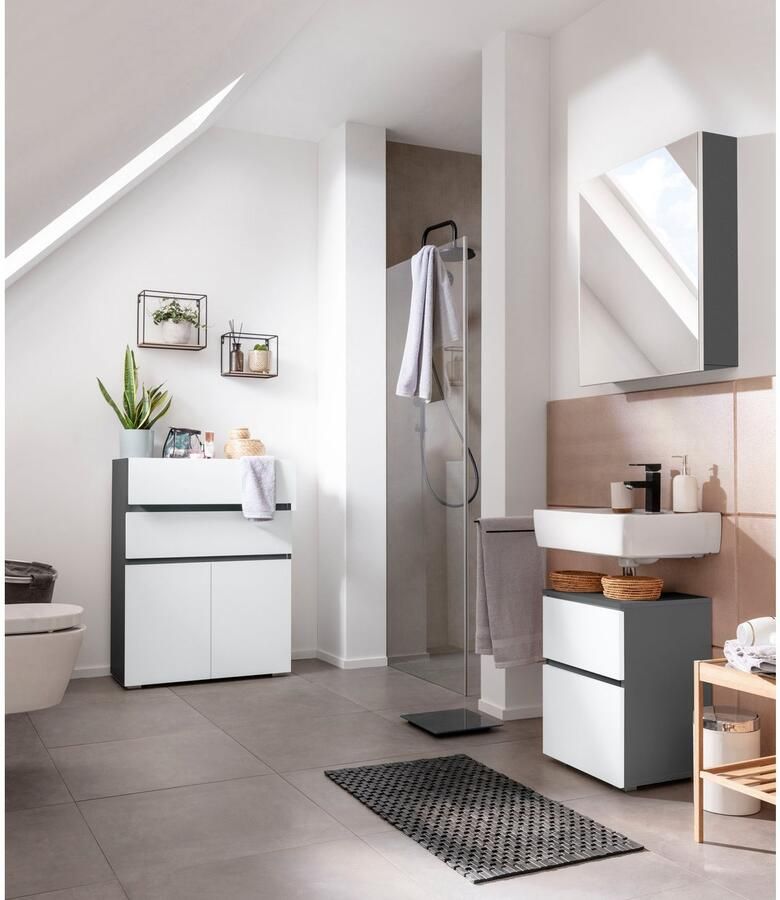 Home affaire Wastafelonderkast Wisla Siphonaansluiting breedte 40 cm hoogte 55 cm - Foto 3