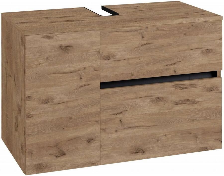 Home affaire Wastafelonderkast Wisla voor wandmontage sifonaansluiting push-to-open functie breedte 80 cm - Foto 2