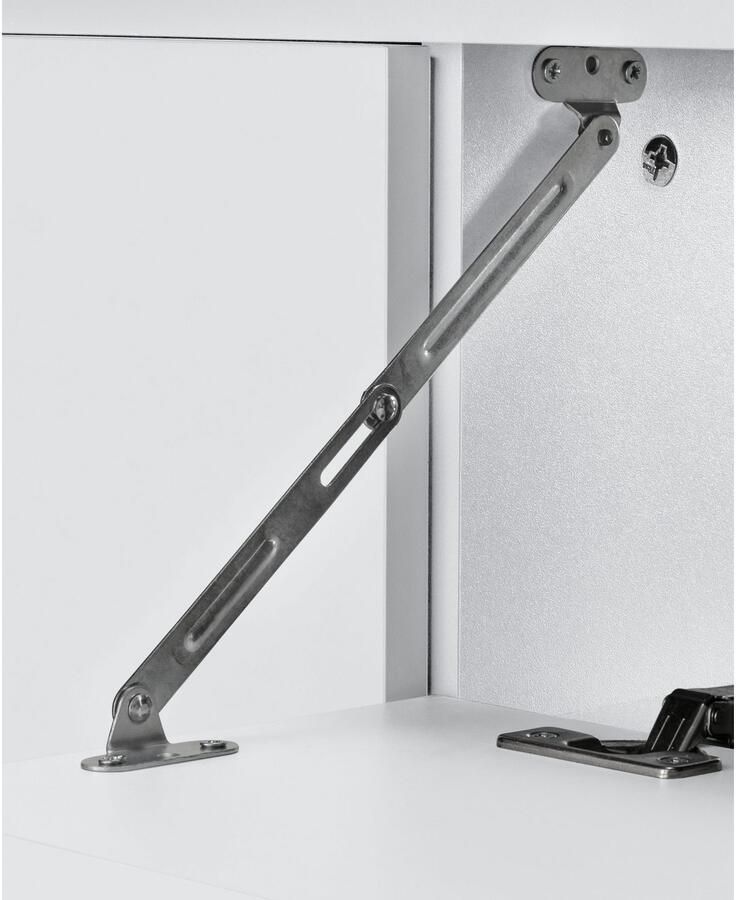 Home affaire Wastafelonderkast Wisla voor wandmontage sifonaansluiting push-to-open functie breedte 80 cm