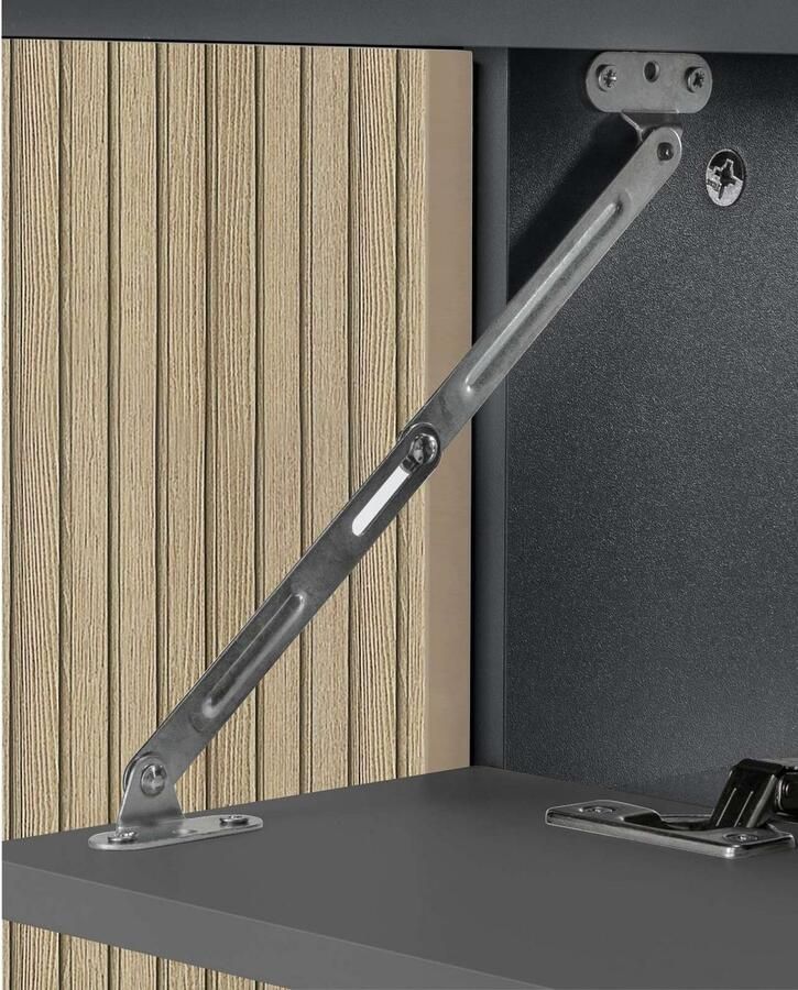 Home affaire Wastafelonderkast Wisla voor wandmontage sifonaansluiting push-to-open functie breedte 80 cm