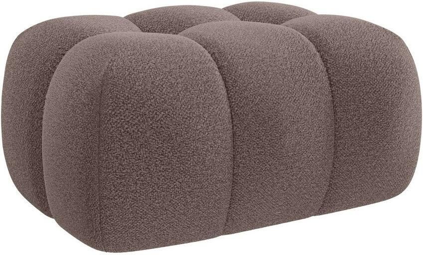 Home affaire XXL-fauteuil AURELIAN loveseat XXL met poef in set leesstoel relaxstoel met golfondersteuning fijne structuur grove structuur velours - Foto 5