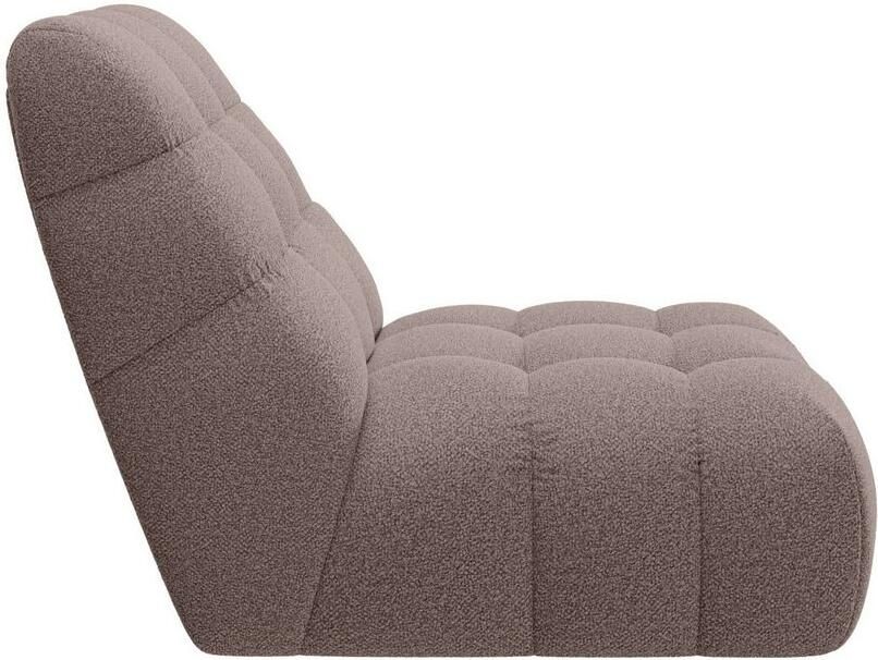 Home affaire Fauteuil AURELIAN loveseat XXL leesstoel grote stoel met golfondersteuning velours fijne structuur grove structuur