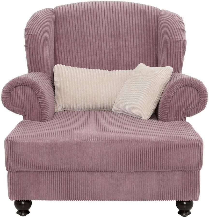 Home affaire XXL-fauteuil King Henry Fauteuil Oorfauteuil Relaxfauteuil Grote Fauteuil Breedte 121cm (set) - Foto 2