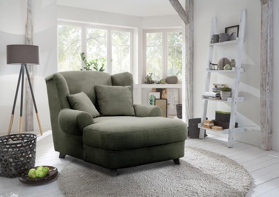 Home affaire XXL-fauteuil Oase met golvenondersteuning en 2 decoratieve kussens - Foto 3
