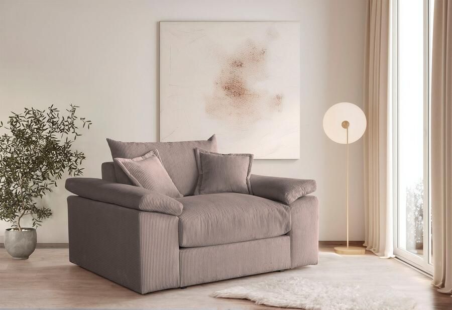 Home affaire XXL-fauteuil Soft&Cosy in corduroy inclusief 2 sierkussens - Foto 5